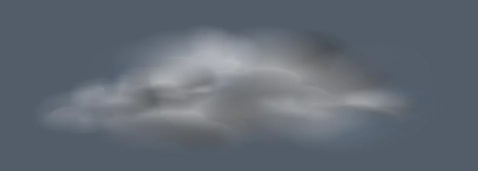 Gray cloud Stock Illustration