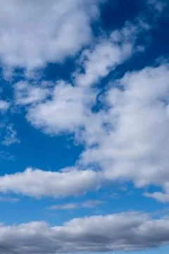 Gray clouds in the blue sky, cirrus Stock Photos