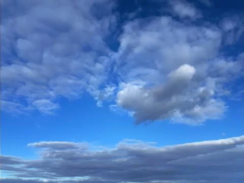 Gray clouds in the blue sky Stock Photos