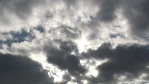Gray clouds in the sky in time lapse. Stock Footage 170556006