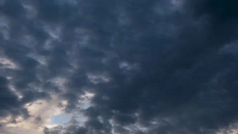 Gray clouds time lapse Stock Footage 222822179