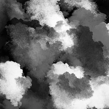 Gray Cloudy Watercolor Texture Abstract Background Stock Illustration