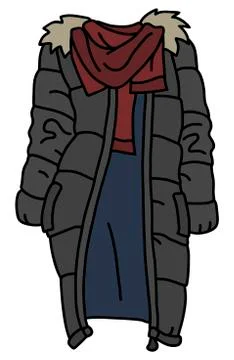 The gray coat Stock Illustration