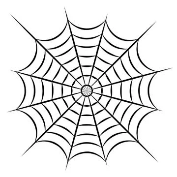 Gray cobweb icon. Vector illustration Stock Illustration