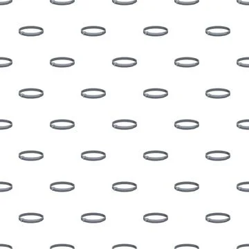 Gray collar pattern repeating on white background Stock Illustration