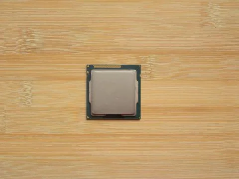 Gray color Central processing unit of computer Stock Photos