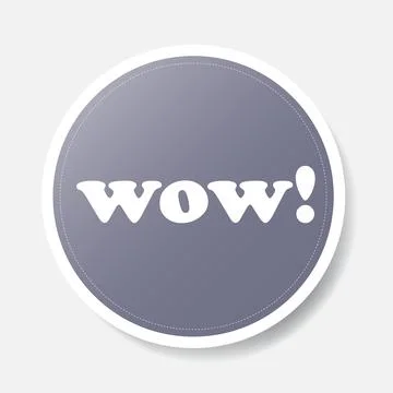 Gray color circle shape sticker with positive phrase, vector illustration. 스톡 일러스트