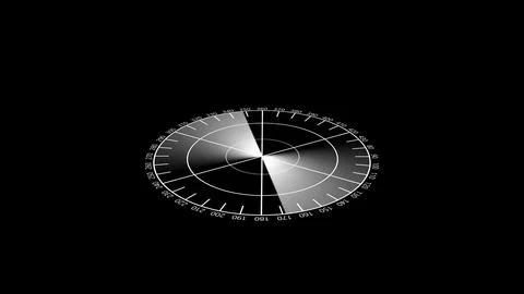 Gray color radar screen on dark background HUD Interface design illustratio.. Stock Illustration