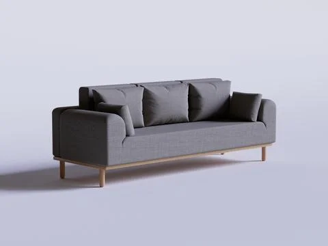 Gray color for sofa rendering Stock-Illustration