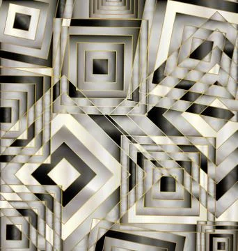 Gray colored background image of the abstract chaos square Stock Illustration