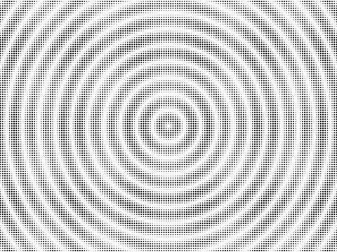 Gray Concentric Circular Line Pattern on Light Background Stock Illustration