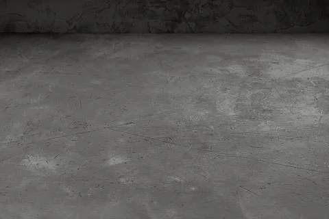 Gray concrete background at an angle for placing objects and design in perspe Stock Photos