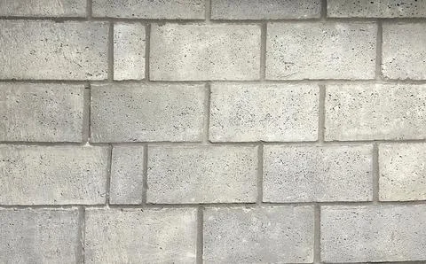 Gray Concrete Block Wall Texture Background With Copy Space and Pattern Stock Photos