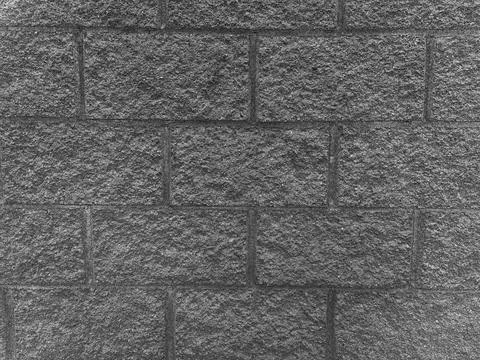 Gray concrete block wall texture pattern Stock Photos