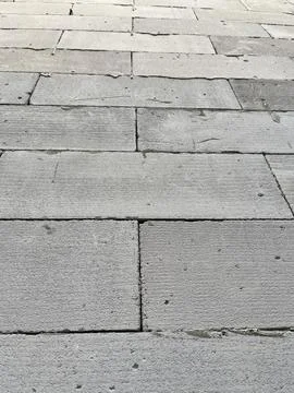 Gray Concrete Brick Pavement Surface Texture Background for Construction Foto stock