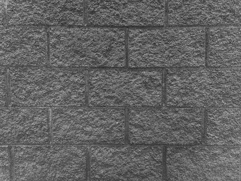 Gray concrete brick wall texture background Photos