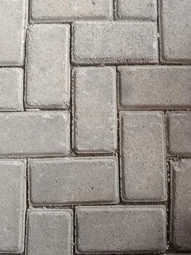 Gray Concrete Paving Block Texture Background Stone Pavement Pattern Stock Photos