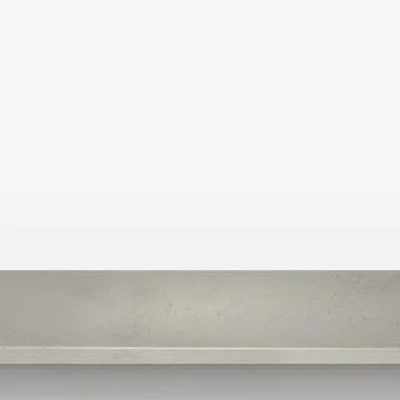 Gray concrete stone table top isolated on white background, promotional web Stock Illustration