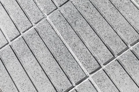 Gray concrete wall with rectangle relief pattern Stock Photos