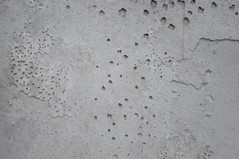 Gray Concrete Wall Texture Background with Rough Distressed Cement Surface Stock Photos
