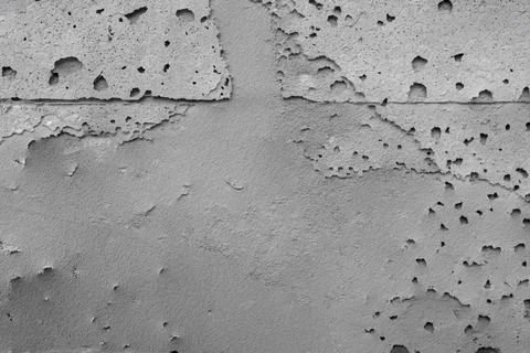 Gray Concrete Wall Texture Background with Rough Distressed Cement Surface Stock Photos