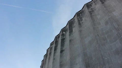 Gray concrete wavy wall Stock Footage 123317922