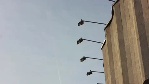 Gray concrete wavy wall Stock Footage 123317984