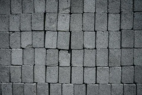 Gray construction bricks Stock Photos