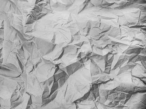 Gray crumpled paper texture, Stock Photos