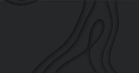 Gray cutted abstract background pattern of lines and waves Stock Illustration