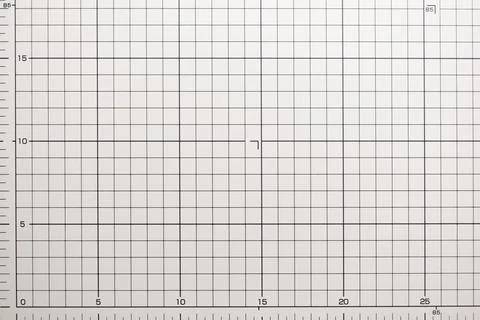 Gray cutting mat board background with line and scale measure guide pattern f Stock Photos