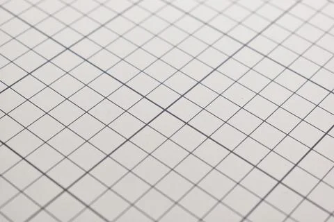 Gray cutting mat board background with line and scale measure guide pattern f Foto stock