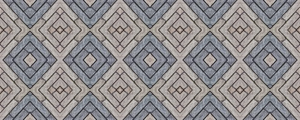 Gray decorative tile. Paving slabs. Seamless texture. Creative background. Illustrazione stock