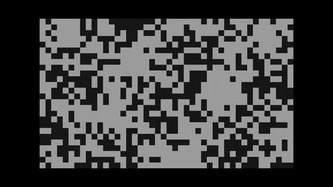 Gray Dense Square Pixel Mosaic Vector Stock Illustration