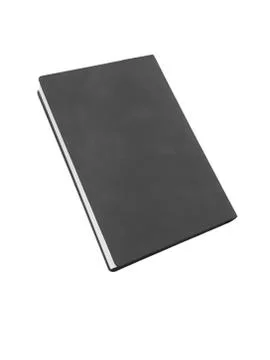 Gray diary, isolate on white background close up Stock Photos