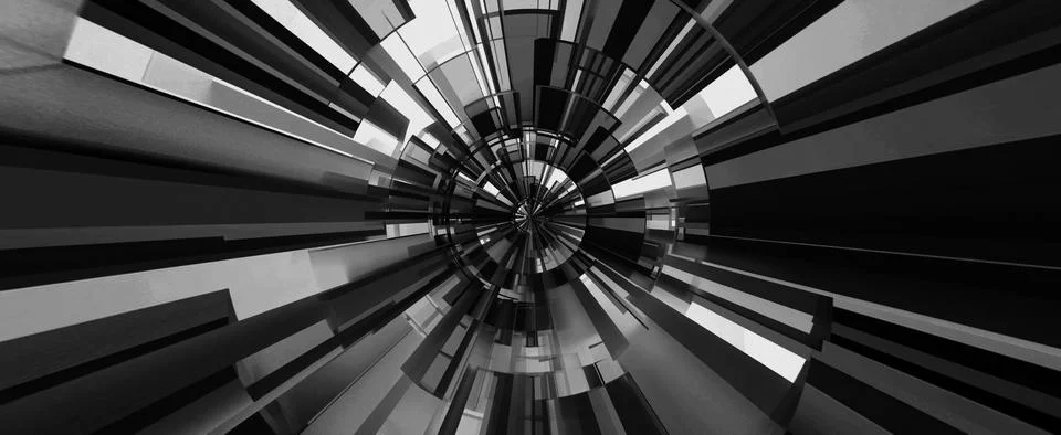 The Gray digital abstract background. 3D illustration. Stock Illustration