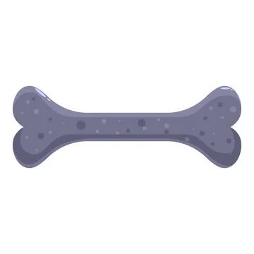 Gray dog bone for playing and having fun Stock Illustration