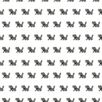 Gray dog pattern Stock Illustration