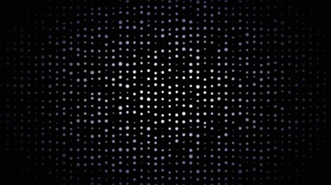 Gray Dots On Black Background Stock Footage