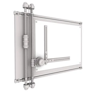 Gray drawing board Stock Illustration