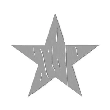 Gray duct tape star shape design with rough texture realistic vector, visib.. Stock Illustration