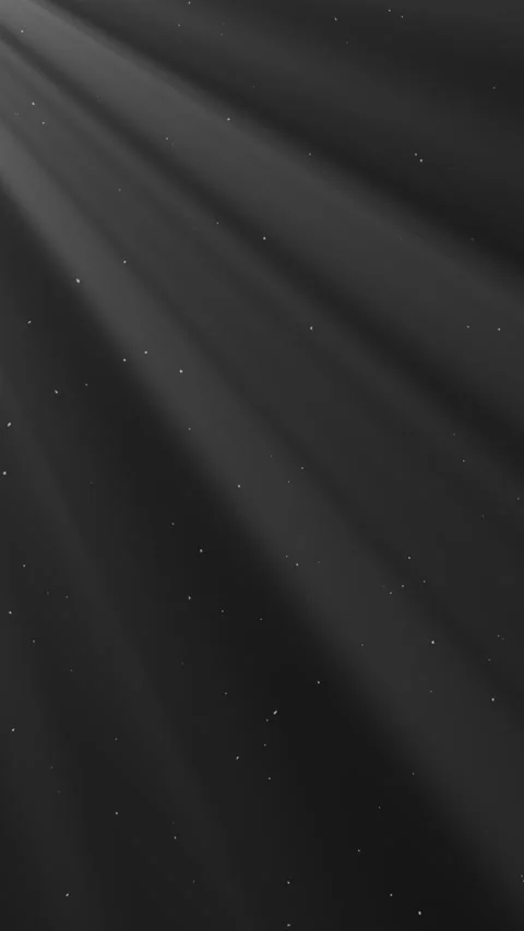 Gray Dust Particles with Light Rays on Black Background Stock Footage 331971614