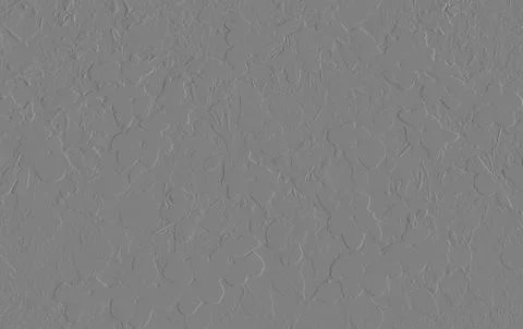 Gray embossed flowers background Stock Illustration