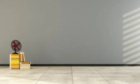 Gray empty interior Illustrazione stock