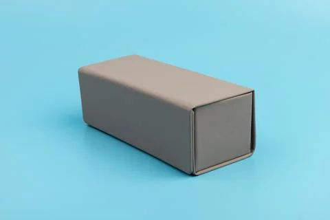 Gray empty rectangular box for branding, presentation and mockup Stock Photos