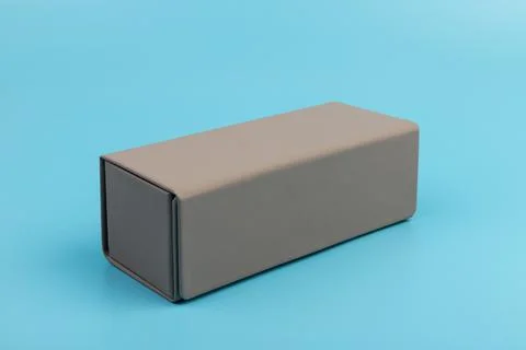 Gray empty rectangular box for branding, presentation and mockup Stock Photos