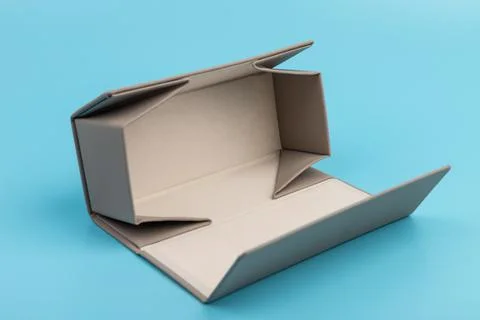 Gray empty rectangular box for branding, presentation and mockup Stock Photos