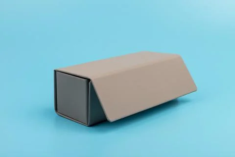 Gray empty rectangular box for branding, presentation and mockup Stock Photos