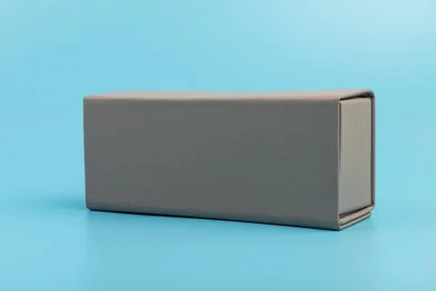 Gray empty rectangular box for branding, presentation and mockup Stock Photos