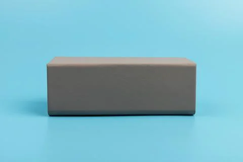 Gray empty rectangular box for branding, presentation and mockup Stock Photos